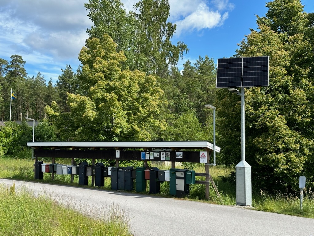 Du visar för närvarande Test av belysning vid brevlådor