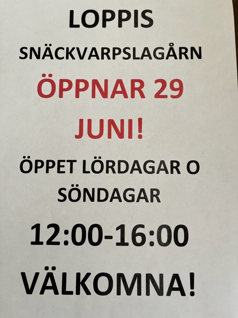 Läs mer om artikeln Loppis i ladan öppnar imorgon!